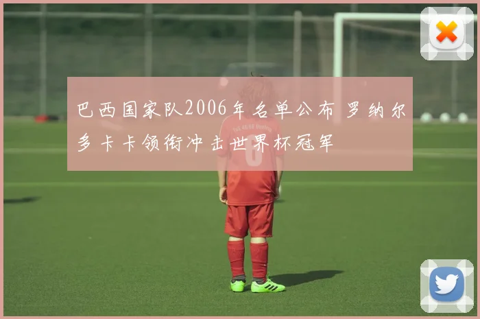 巴西国家队2006年名单公布 罗纳尔多卡卡领衔冲击世界杯冠军